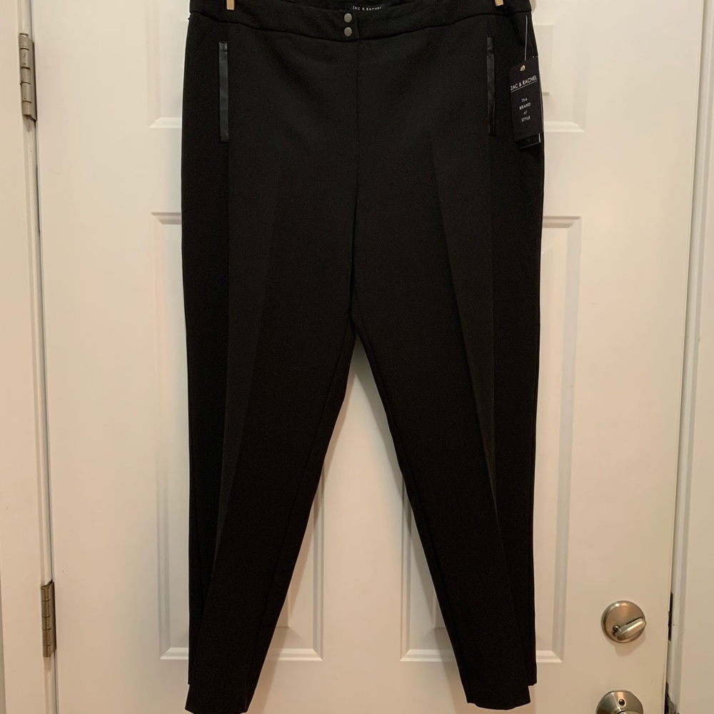 NWT Zac & Rachel Bond 18 Black Ankle Pants - Picture 6 of 11